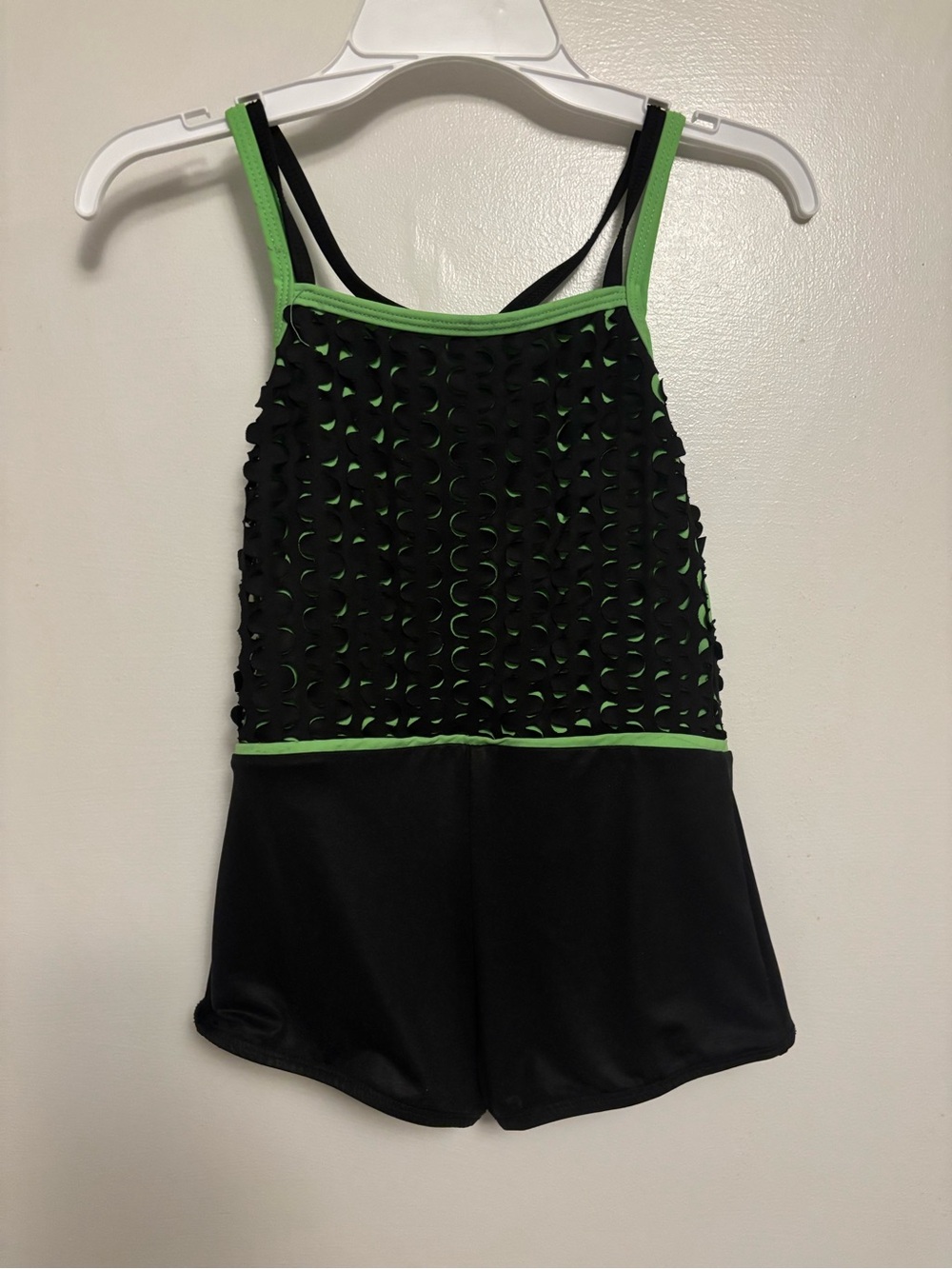 Kids Black and Green One-Piece Bodysuit
